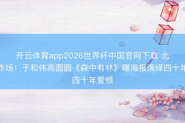 开云体育app2026世界杯中国官网下载 北影节炸场!于和伟高圆圆《森中有林》曝海报演绎四十年爱恨